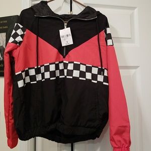 Forever2 Checkered Nascar Windbreaker 